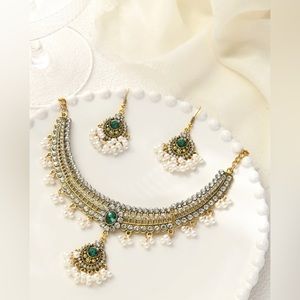 Necklace with matching earrings